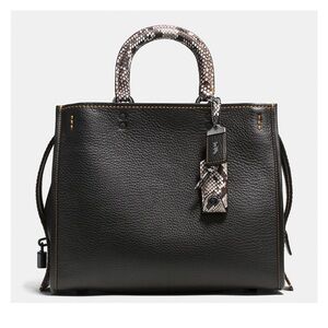 Coach Rogue 1st  (first) Generation All Black and Snakeskin handles lock and key